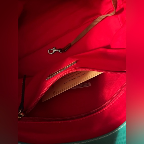 NWT Dooney & Bourke Mint Nylon Shopper Tote - Picture 6 of 8